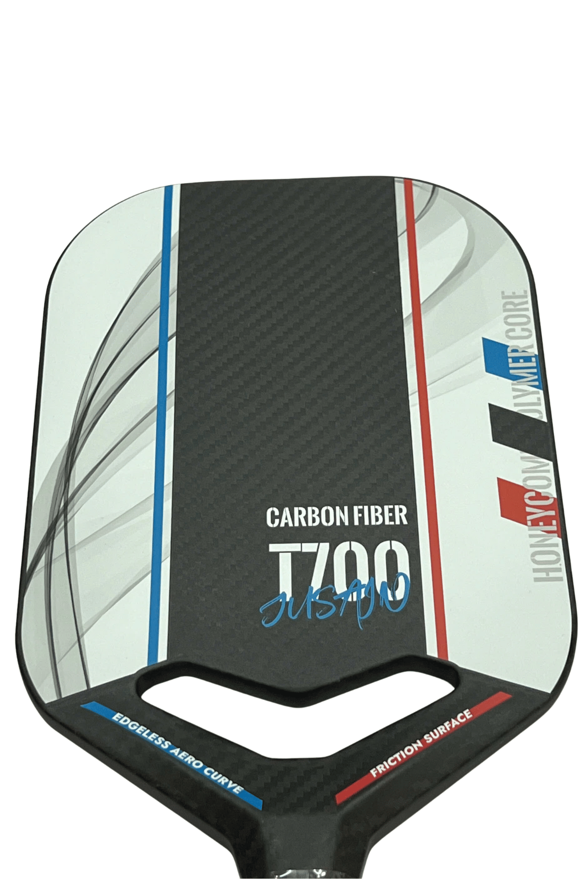 VỢT PICKLEBALL CARBON  ÉP LIỀN KHỐI JSRG MÃ 124 (3K) MÀU ĐEN TRẮNG